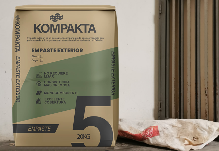 EMPASTE EXTERIOR Fermintesa, Hidroxido de calcio, Carbonato de Calcio, Zeolita Natural